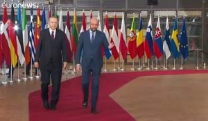 A Bruxelles, Erdogan réclame l'aide des Européens face à la crise syrienne