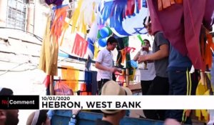 Fête juive de Pourim : carnaval dans les rues d'Hébron