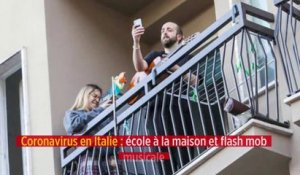 Coronavirus en Italie : école à la maison et flash mob musicale