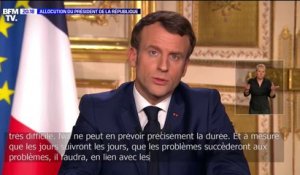 "La France vit un moment difficile. Nul ne peut en prévoir précisément la durée", Emmanuel Macron demande aux Français de s'adapter