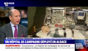 Le général Dominique Trinquand donne des précisions sur le rôle de l'hôpital de campagne déployé en Alsace