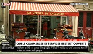 VIRUS : Après les annonces du Président de la République, quels sont les magasins qui vont rester ouverts et ceux qui vont être obligés de fermer