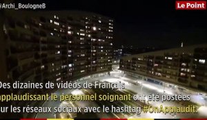 À 20 h, les Français confinés applaudissent le personnel soignant