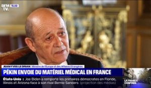 Jean-Yves Le Drian annonce que la Chine envoie un million de masques et du matériel médical en France
