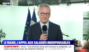 EDITO - L'appel de Le Maire aux "salariés indispensables"