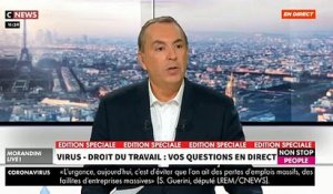 La mise en garde dans "Morandini Live" d'un avocat : "Non, vous ne pouvez pas refuser d'aller travailler car "vous avez peur", dans ce cas vous êtes en faute"