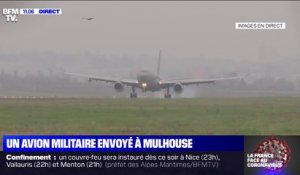 Un avion de l'armée de l'air vient d'atterrir à Mulhouse pour évacuer des malades du coronavirus vers la région Aquitaine