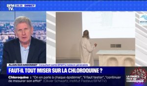Coronavirus: "On ne sait pas" si la chloroquine fonctionne pour lutter contre le virus, insiste le Dr Alain Ducardonnet