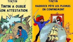 Coronavirus : il s'amuse à détourner les couvertures des BD de Tintin et c'est à mourir de rire