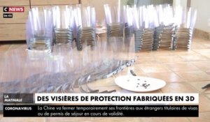 Des visières de protection fabriquées en 3D