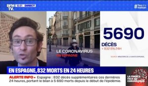 Coronavirus en Espagne: 832 décès supplémentaires en 24 heures