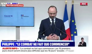 Édouard Philippe: "Nous finirons par sortir de cette crise sanitaire"