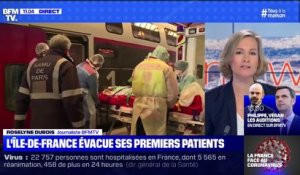 Virus: l'Ile-de-France évacue ses premiers patients vers la Bretagne