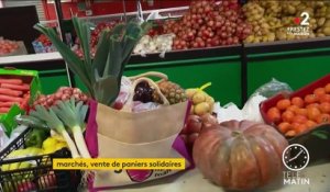 Coronavirus : à Stains, un marché propose des paniers solidaires