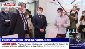 Emmanuel Macron est à Pantin en Seine-Saint-Denis, où il doit notamment rencontrer des soignants