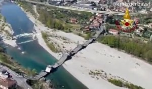 Effondrement d'un nouveau pont en Italie entre la Ligurie et la Toscane
