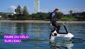 Avec cet e-bike, vous pouvez rouler sur l'eau !