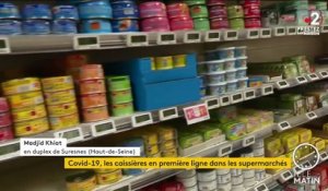 Coronavirus : les caissières en première ligne dans les supermarchés