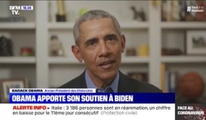 Barack Obama apporte son soutien à Joe Biden, candidat démocrate pour l'élection présidentielle aux États-Unis