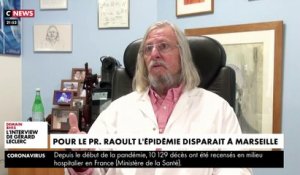 Pour le Professeur Raoult, l'épidémie disparaît à Marseille