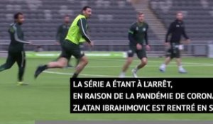 Suède - Ibrahimovic s'entraîne avec son club d'Hammarby