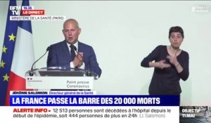 Jérôme Salomon: "Plus de 90% de la population française n'a pas été en contact" avec le coronavirus