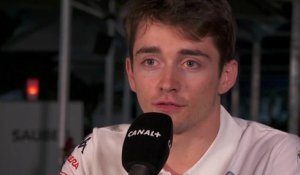 Charles Leclerc, première journée en F1 (2018)