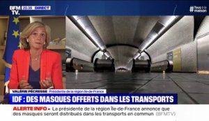 Valérie Pécresse sur les transports: "Tous les voyageurs auront des masques donnés par la région"