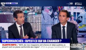 Selon Alexandre Bompard, PDG de Carrefour, "acheter français, ça a un coût, une augmentation de 10 à 20% du prix des fruits et légumes"