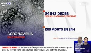 Coronavirus: 24.543 morts depuis le début de l'épidémie en Espagne