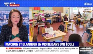 Macron et Blanquer en visite dans une école (2) - 05/05