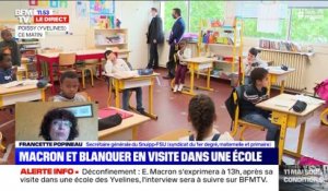 Macron et Blanquer en visite dans une école (3/3) - 05/05