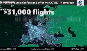 Covid-19 : en Europe, le trafic aérien est dévasté par la pandémie de Covid-19