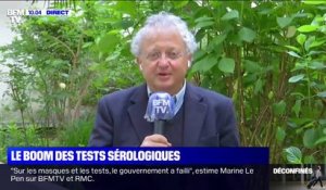 Tests sérologiques: le Pr Serge Gilberg dénonce "un dépistage sauvage"