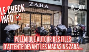 Polémique autour des files d'attente devant les magasins Zara...