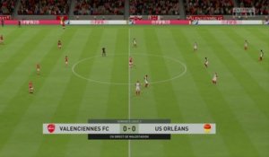 Valenciennes FC - US Orléans sur FIFA 20 : résumé et buts (L2 - 33e journée)