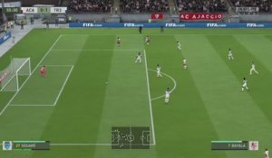 AC Ajaccio - ESTAC Troyes sur FIFA 20 : résumé et buts (L2 - 37e journée)