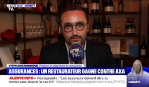 Axa condamné à indemniser un restaurateur: "Le rapport de force était totalement inégal", estime Stéphane Manigold, plaignant