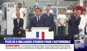 Emmanuel Macron annonce un plan de relance de 8 milliards d'euros pour l'automobile