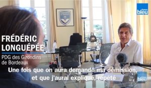 "Je ne démissionnerai pas", affirme le PDG des Girondins de Bordeaux, Frédéric Longuépée