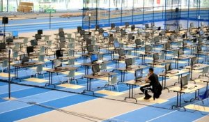 Louvain-la-Neuve: un étudiant seul pour son examen dans le centre sportif