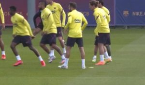 Barça - Messi de retour à l'entraînement collectif