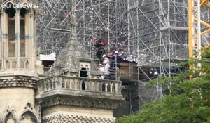 Démontage de l'échafaudage de Notre-Dame de Paris : une opération à risques