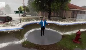 Simulation d'inondation en 3D