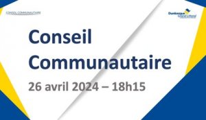 Conseil de la Communauté Urbaine de Dunkerque du Vendredi 9 Février 2024