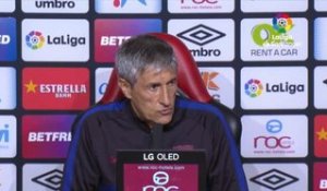 28e j. - Setién : "Satisfait du retour de Suárez"