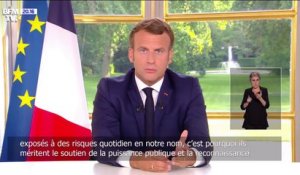 Emmanuel Macron: Les policiers et gendarmes "méritent le soutien de la puissance publique et la reconnaissance de la Nation"