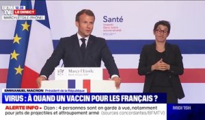 Emmanuel Macron: "Nous tournons la page de ce premier acte de la crise sanitaire"