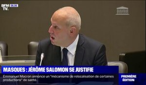 Coronavirus: Jérôme Salomon justifie devant la commission d'enquête de l'Assemblée nationale sa position sur les masques