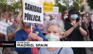 Les soignants espagnols dans la rue réclament plus de moyens